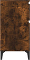 vidaXL - Nachtkastjes - 2 - st - 40x35x70 - cm - gerookt - eikenkleurig