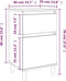vidaXL - Nachtkastjes - 2 - st - 40x35x70 - cm - wit