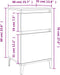 vidaXL - Nachtkastjes - 2 - st - 40x35x70 - cm - wit