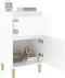 vidaXL - Nachtkastjes - 2 - st - 40x35x70 - cm - wit