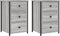 vidaXL - Nachtkastjes - 2 - st - 40x36x60 - cm - bewerkt - hout - grijs - sonoma - eiken