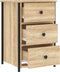 vidaXL - Nachtkastjes - 2 - st - 40x36x60 - cm - bewerkt - hout - sonoma - eikenkleurig