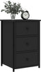 vidaXL - Nachtkastjes - 2 - st - 40x36x60 - cm - bewerkt - hout - zwart