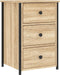vidaXL - Nachtkastjes - 2 - st - 40x36x60 - cm - bewerkt - hout - sonoma - eikenkleurig