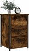 vidaXL - Nachtkastjes - 2 - st - 40x36x60 - cm - bewerkt - hout - gerookt - eikenkleurig