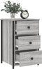 vidaXL - Nachtkastjes - 2 - st - 40x36x60 - cm - bewerkt - hout - grijs - sonoma - eiken