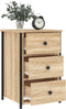 vidaXL - Nachtkastjes - 2 - st - 40x36x60 - cm - bewerkt - hout - sonoma - eikenkleurig