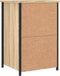 vidaXL - Nachtkastjes - 2 - st - 40x36x60 - cm - bewerkt - hout - sonoma - eikenkleurig