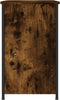 vidaXL - Nachtkastjes - 2 - st - 40x36x60 - cm - bewerkt - hout - gerookt - eikenkleurig