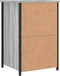 vidaXL - Nachtkastjes - 2 - st - 40x36x60 - cm - bewerkt - hout - grijs - sonoma - eiken