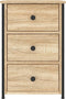 vidaXL - Nachtkastjes - 2 - st - 40x36x60 - cm - bewerkt - hout - sonoma - eikenkleurig