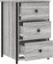 vidaXL - Nachtkastjes - 2 - st - 40x36x60 - cm - bewerkt - hout - grijs - sonoma - eiken