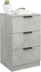 vidaXL - Nachtkastjes - 2 - st - 40x36x65 - cm - betongrijs