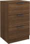 vidaXL - Nachtkastjes - 2 - st - 40x36x65 - cm - bruin - eikenkleur