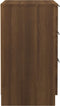 vidaXL - Nachtkastjes - 2 - st - 40x36x65 - cm - bruin - eikenkleur
