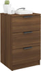 vidaXL - Nachtkastjes - 2 - st - 40x36x65 - cm - bruin - eikenkleur
