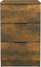vidaXL - Nachtkastjes - 2 - st - 40x36x65 - cm - gerookt - eikenkleurig