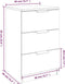 vidaXL - Nachtkastjes - 2 - st - 40x36x65 - cm - grijs - sonoma - eikenkleurig