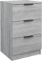 vidaXL - Nachtkastjes - 2 - st - 40x36x65 - cm - grijs - sonoma - eikenkleurig