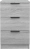 vidaXL - Nachtkastjes - 2 - st - 40x36x65 - cm - grijs - sonoma - eikenkleurig