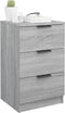vidaXL - Nachtkastjes - 2 - st - 40x36x65 - cm - grijs - sonoma - eikenkleurig