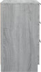 vidaXL - Nachtkastjes - 2 - st - 40x36x65 - cm - grijs - sonoma - eikenkleurig