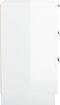 vidaXL - Nachtkastjes - 2 - st - 40x36x65 - cm - hoogglans - wit