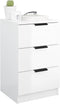 vidaXL - Nachtkastjes - 2 - st - 40x36x65 - cm - hoogglans - wit