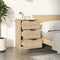 vidaXL - Nachtkastjes - 2 - st - 40x36x65 - cm - sonoma - eikenkleurig