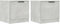 vidaXL - Nachtkastjes - 2 - st - 40x39x40 - cm - betongrijs