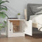 vidaXL - Nachtkastjes - 2 - st - 40x39x40 - cm - betongrijs