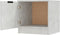 vidaXL - Nachtkastjes - 2 - st - 40x39x40 - cm - betongrijs