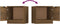 vidaXL - Nachtkastjes - 2 - st - 40x39x40 - cm - bruin - eikenkleur
