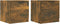 vidaXL - Nachtkastjes - 2 - st - 40x39x40 - cm - gerookt - eikenkleurig