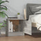 vidaXL - Nachtkastjes - 2 - st - 40x39x40 - cm - grijs - sonoma - eikenkleurig