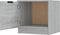 vidaXL - Nachtkastjes - 2 - st - 40x39x40 - cm - grijs - sonoma - eikenkleurig