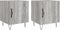 vidaXL - Nachtkastjes - 2 - st - 40x40x50 - cm - bewerkt - hout - grijs - sonoma - eiken