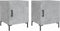 vidaXL - Nachtkastjes - 2 - st - 40x40x50 - cm - bewerkt - hout - betongrijs