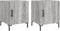 vidaXL - Nachtkastjes - 2 - st - 40x40x50 - cm - bewerkt - hout - grijs - sonoma - eiken