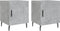 vidaXL - Nachtkastjes - 2 - st - 40x40x50 - cm - bewerkt - hout - betongrijs