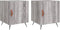 vidaXL - Nachtkastjes - 2 - st - 40x40x50 - cm - bewerkt - hout - grijs - sonoma - eiken