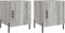 vidaXL - Nachtkastjes - 2 - st - 40x40x50 - cm - bewerkt - hout - grijs - sonoma - eiken