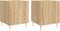 vidaXL - Nachtkastjes - 2 - st - 40x40x50 - cm - bewerkt - hout - sonoma - eikenkleurig