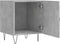 vidaXL - Nachtkastjes - 2 - st - 40x40x50 - cm - bewerkt - hout - betongrijs