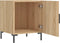 vidaXL - Nachtkastjes - 2 - st - 40x40x50 - cm - bewerkt - hout - sonoma - eikenkleurig