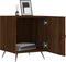 vidaXL - Nachtkastjes - 2 - st - 40x40x50 - cm - bewerkt - hout - bruin - eikenkleur