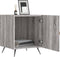 vidaXL - Nachtkastjes - 2 - st - 40x40x50 - cm - bewerkt - hout - grijs - sonoma - eiken
