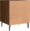 vidaXL - Nachtkastjes - 2 - st - 40x40x50 - cm - bewerkt - hout - bruin - eikenkleur