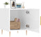 vidaXL - Nachtkastjes - 2 - st - 40x40x50 - cm - bewerkt - hout - hoogglans - wit