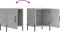 vidaXL - Nachtkastjes - 2 - st - 40x40x50 - cm - bewerkt - hout - betongrijs